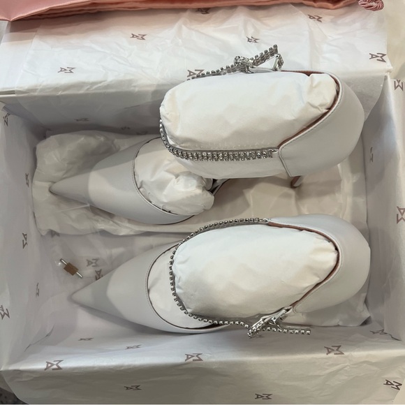 Amina Muaddi Ursina Heels - white - Picture 10 of 16